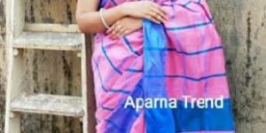 Cotton Silk Check Saree