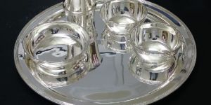 Silver Plated Plain Dinner Set