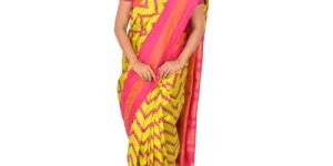 Printed Ikat Saree