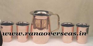 Copper Jug with Glasses