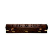 Wooden Incense Stick Cone Holder Box