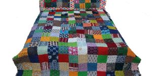 Indian Ethnic Printed Patchwork Quilt