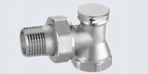 ANGLE LOCKSHIELD BRASS RADIATOR VALVE