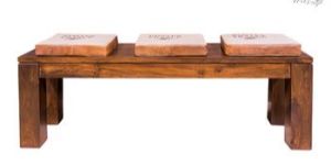 Wooden Block Bench