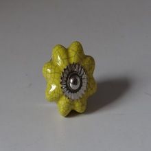 FLOWER CERAMIC CABINET KNOBS