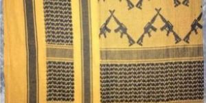 Shemagh Scarf with Gun Pistol Design