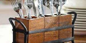 Wooden Cutlery Box
