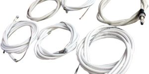 Vespa VBB / VLB / VNB / Super Sprint Complete Nylon Lined Friction Free Cable Kit White