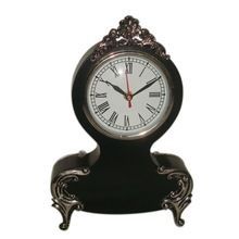 Metal Wooden Table Clock