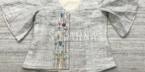 Khadi Embroidered Top