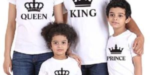 Matching Family Half Sleeved Cotton T Shirt