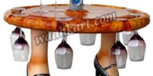 Table with Glass Holder
