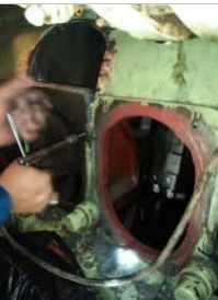 Cracked Engine Block Metal Stitching