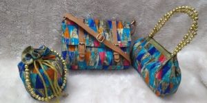 Stylish Ikat Purse and Bag Combo
