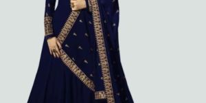 Latest Blue Anarkali Dress