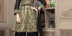 Pakistani Black Sharara Suit