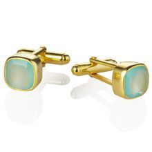Gold Plated Designer Labradorite Cufflink