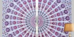 Mandala Window Loop Cotton Curtains