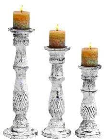 Wooden Candle Holders