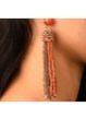 BEADED TASSEL EARRING