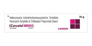 Ketoconazole 2%,Iodochlorhydroxyquinoline 1%,Tolnaftate 1%,Neomycin Sulphate 0.1% Cream