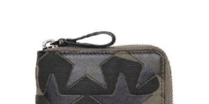 CANVAS ZIP ARMY GREEN WALLET