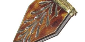 Bohemian Large Tusk Horn Pendant