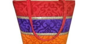 Striped Jute Shopping Bags