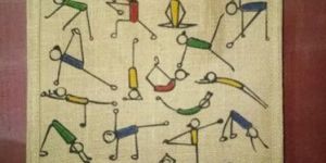 Yoga Printed Jute Bags