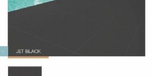 600x1200mm Full Body Vitrified Jet Black Tiles