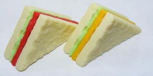100 Pcs Jar Super Classic Color Sandwich Eraser