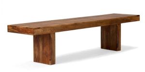 Solid Wood Capital Bench