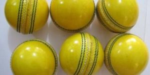 Yellow Indoor Cricket Ball