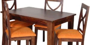 Mango Wood 4 Seater Dining Table Set