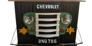 Mango Wood Jeep Bar Counter