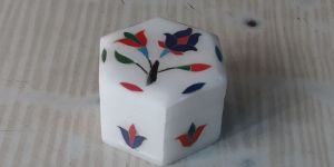 Marble Inlay Work Ring Boxes