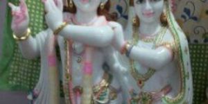 Marble Radha Krishna Statue