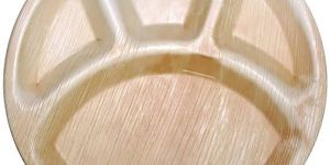 Areca Leaf Round Partition Plates