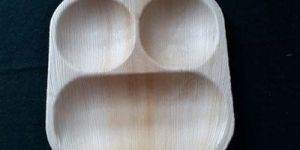 Areca Leaf Square Partition Plates