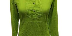 Cotton Round Neck Tops