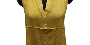 Ladies Plain Sleeveless Shirts