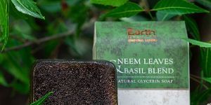 Neem Leaves & Basil Blend Natural Glycerin Soap
