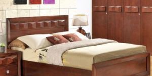 Wood Hydraulic Storage Bed