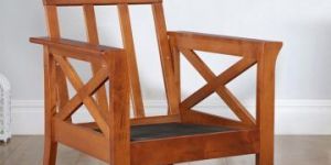 Wooden Single Seater Sofa