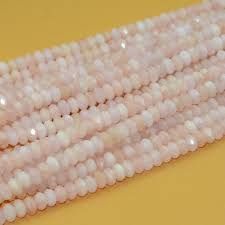 Moonstone Faceted Roundel