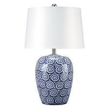 Ceramic Blue Lamp