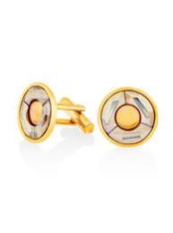 Golden Stone Cufflink
