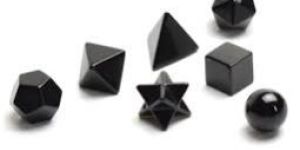 Black Agate Geometric Set