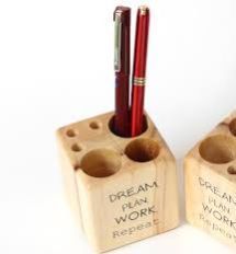 Wooden Pen Stand