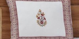 Embroidered Pillow Cover